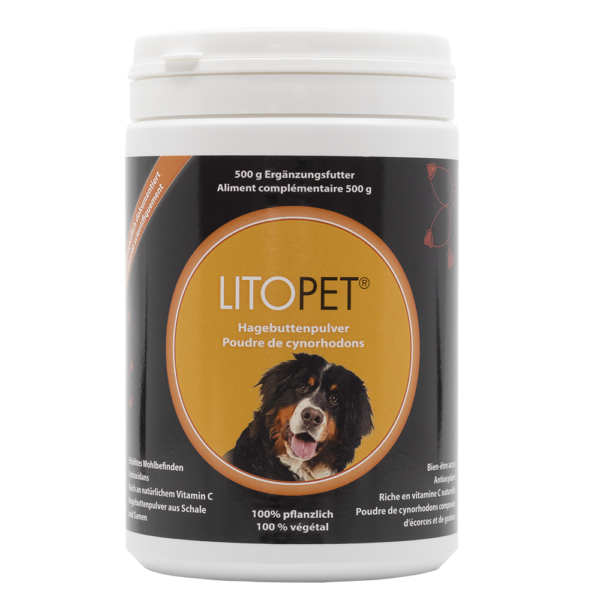 LitoPet Hagebuttenpulver für Hunde 500g