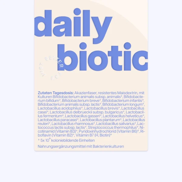 Daily Biotic - 20 freundliche Bakterienstämme für dein Mikrobiom – Bild 3